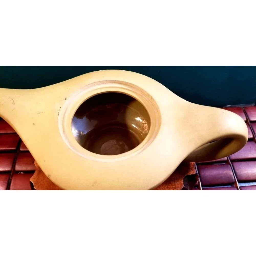 Vintage Tazo Magic Lamp Aladdin's Lamp Genie Lamp Ceramic Tea Pot Zisha Clay